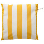 GULLBERGSÖ Cushion cover, yellow/white striped/outdoor indoor, 50x50 cm