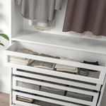 KOMPLEMENT Drawer with framed glass front, white, 100x35 cm