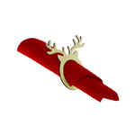 Christmas Napkin Ring Reindeer 4pcs