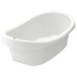 LÄTTSAM Baby bath, white, green