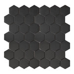 Mosaic Steel Tile Albena GoodHome 30 x 30 cm, black, 1pc