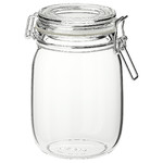 KORKEN Jar with lid, 1 l
