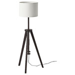 LAUTERS Floor lamp, brown ash, white