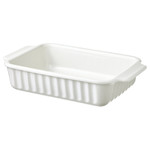 POETISK Oven dish, off-white, 30x20 cm