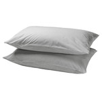 DVALA Pillowcase, light grey, 50x60 cm, 2 pack