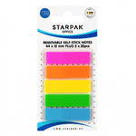 Removable Self-stick Notes Fluo 12x44mm, 5x 25pcs