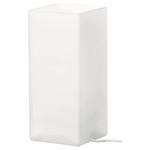 GRÖNÖ Table lamp, frosted glass, white