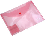 Case Envelope Plastic Wallet File A4, PP, red, 12pc