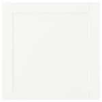 SANNIDAL Door with hinges, white, 60x60 cm