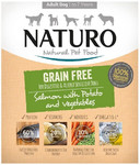 Naturo Grain Free Adult Dog Wet Food Salmon with Potato & Vegetables 400g