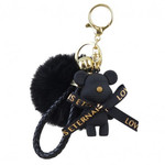 ECARLA Key Chain Teddy Bear Sweet, black