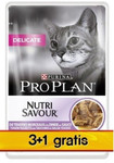 Purina Pro Plan Cat Delicate Nutri Savour Turkey in Gravy 3+1 x 85g