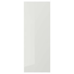 RINGHULT Door, high-gloss light grey, 30x80 cm