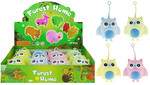 Anti-Stress Squishy Toy Owl 9cm, 1pc, assorted colours, 3+