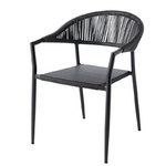 GoodHome Garden Chair Coline, black