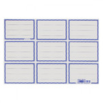 Starpak Label Stickers for Notebooks 9 Sheets 25-pack