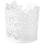 SAMVERKA Tealight holder, white, 8 cm