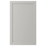 LERHYTTAN Door, light grey, 60x100 cm