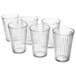 VARDAGEN Glass, clear glass, 43 cl, 6 pack