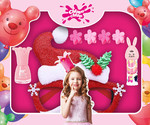 CHLAPU CHLAP Gift Set For Girls + Santa Claus Glasses 1pc.