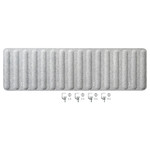 EILIF Screen for desk, grey, 160x48 cm