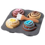 DUKTIG 6-piece roll set, cinnamon, bun