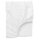 DVALA Fitted sheet, white, 160x200 cm