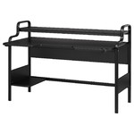 FREDDE Gaming desk, black, 140x74x73 cm