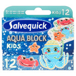 Salvequick Aqua Block Kids Plasters 12pcs