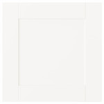 SANNIDAL Door with hinges, white, 40x40 cm