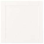 SANNIDAL Door with hinges, white, 60x60 cm