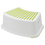 FÖRSIKTIG Children's stool, white, green