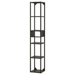 ENHET Wall storage combination, anthracite, 30x30x180 cm