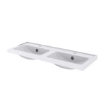 GoodHome Lana Double Bowl Countertop Basin 120cm