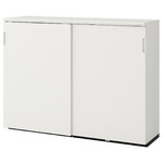 GALANT Cabinet with sliding doors, white, 160x120 cm