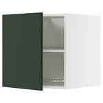 METOD Top cabinet for fridge/freezer, white/Havstorp deep green, 60x60 cm