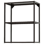 ENHET Wall fr w shelves, anthracite, 60x30x75 cm