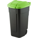 Curver Waste Sorting Bin 110l, black/green lid