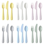 KALAS 18-piece cutlery set, mixed colours assorted colours