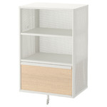 BEKANT Storage unit, mesh, white, 61x101 cm