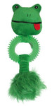 Plush Dog Toy with Rubber Wheel Frog 27cm