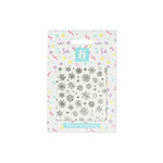 Hi Hybrid Nail Water Stickers Xmas no. 01 Silver Snowflakes