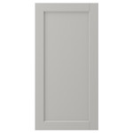 LERHYTTAN Door, light grey, 40x80 cm