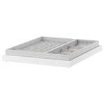 KOMPLEMENT Pull-out tray with insert, white, 50x58 cm