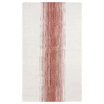 TAGGSIMPA Tablecloth, white/red, 145x240 cm