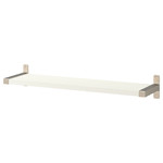 BERGSHULT / GRANHULT Wall shelf, white, nickel-plated, 80x20 cm