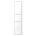 TYSSEDAL Door, white, glass, 50x195 cm