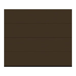 Sectional Garage Door 2500 x 2125 mm L with drive Isomatic brown