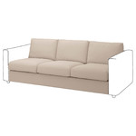 VIMLE 3-seat section, Hallarp beige