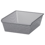 KOMPLEMENT Mesh basket, dark grey, 50x58 cm